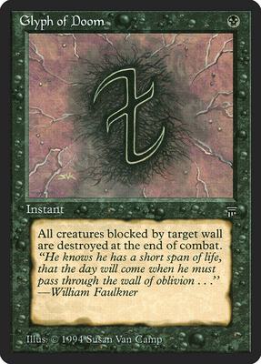 Glyph of Doom card from Legends