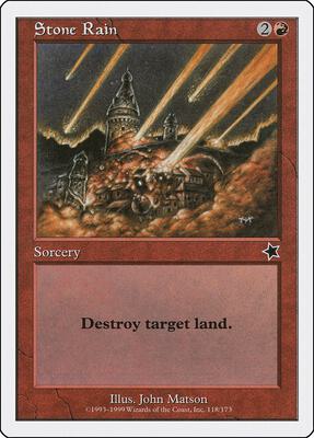 Stone Rain card from Starter 1999