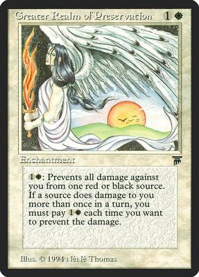 Greater Realm of Preservation card from Legends