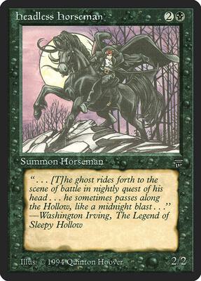 Headless Horseman card from Legends