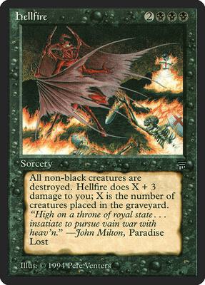 Hellfire card from Legends