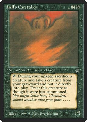 Hell's Caretaker card from Legends