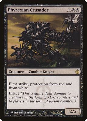 Phyrexian Crusader card from Mirrodin Besieged