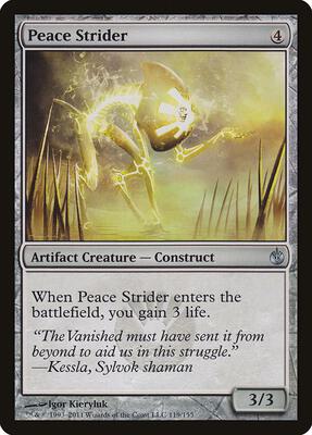 Peace Strider card from Mirrodin Besieged