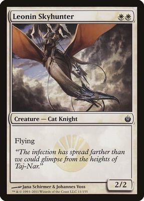Leonin Skyhunter card from Mirrodin Besieged