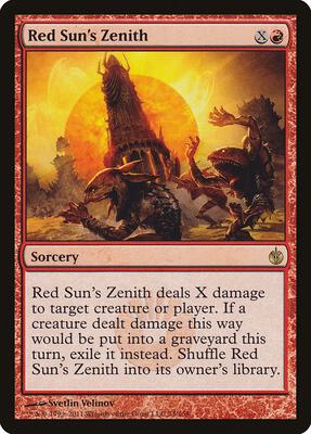 Red Sun's Zenith card from Mirrodin Besieged