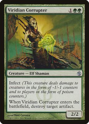 Viridian Corrupter card from Mirrodin Besieged