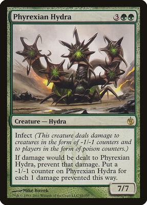 Phyrexian Hydra card from Mirrodin Besieged