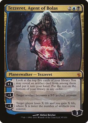 Tezzeret, Agent of Bolas card from Mirrodin Besieged