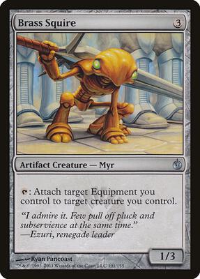 Brass Squire card from Mirrodin Besieged