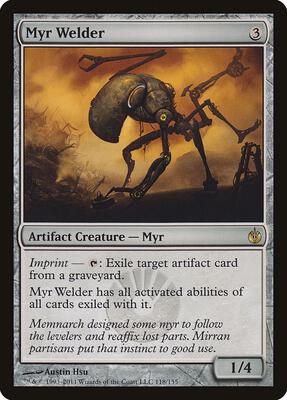 Myr Welder card from Mirrodin Besieged