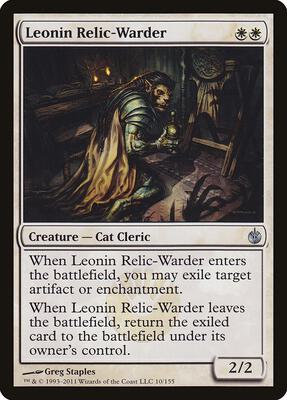 Leonin Relic-Warder card from Mirrodin Besieged