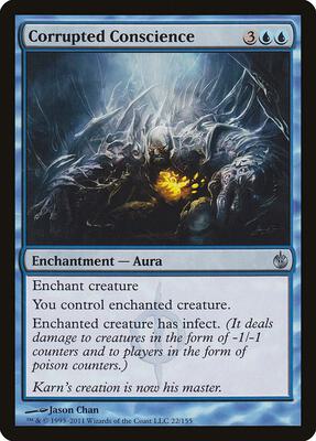 Corrupted Conscience card from Mirrodin Besieged