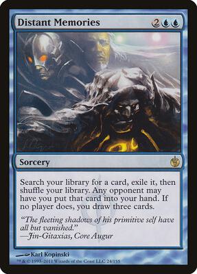 Distant Memories card from Mirrodin Besieged