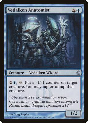 Vedalken Anatomist card from Mirrodin Besieged