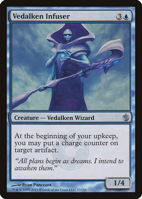 Vedalken Infuser card from Mirrodin Besieged