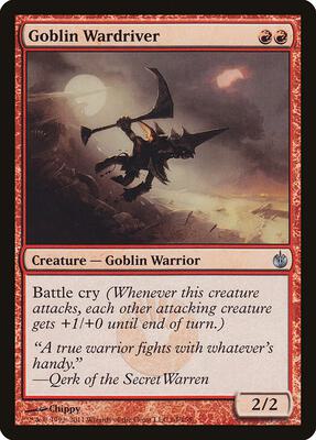 Goblin Wardriver card from Mirrodin Besieged