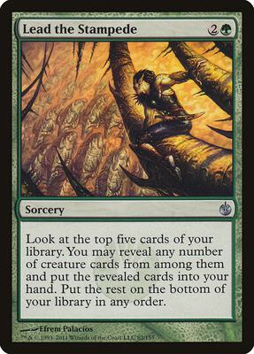 Lead the Stampede card from Mirrodin Besieged