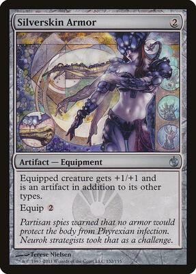 Silverskin Armor card from Mirrodin Besieged