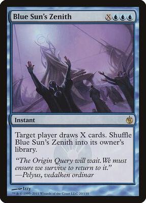 Blue Sun's Zenith card from Mirrodin Besieged