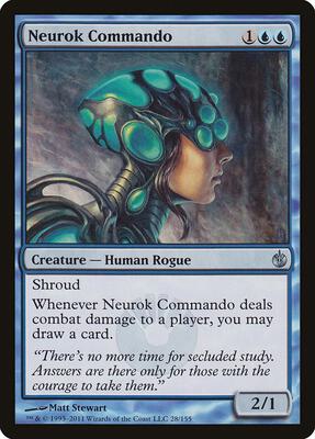 Neurok Commando card from Mirrodin Besieged