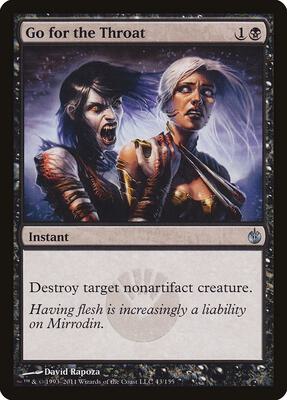 Go for the Throat card from Mirrodin Besieged