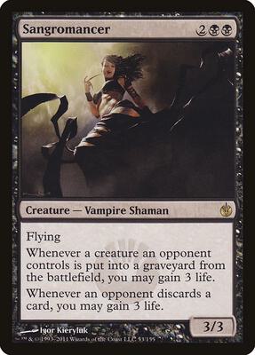 Sangromancer card from Mirrodin Besieged
