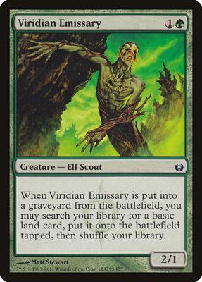 Viridian Emissary card from Mirrodin Besieged