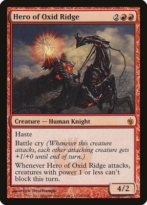Hero of Oxid Ridge card from Mirrodin Besieged