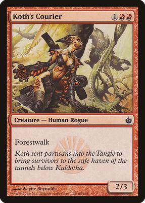 Koth's Courier card from Mirrodin Besieged