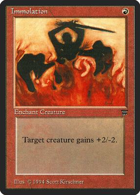 Immolation card from Legends