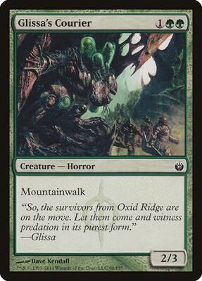 Glissa's Courier card from Mirrodin Besieged