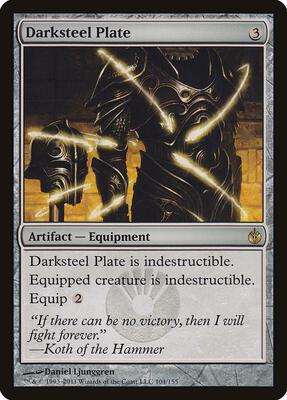 Darksteel Plate card from Mirrodin Besieged