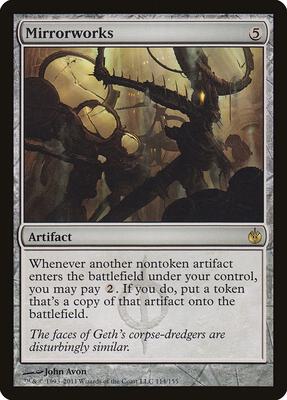Mirrorworks card from Mirrodin Besieged