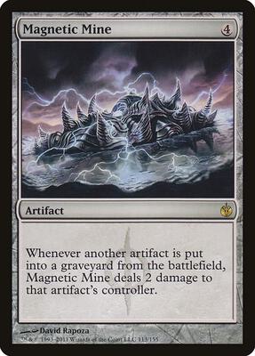 Magnetic Mine card from Mirrodin Besieged