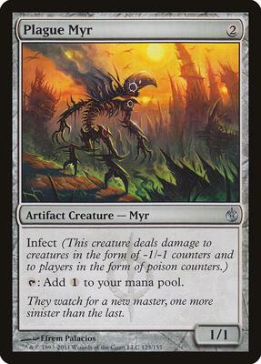 Plague Myr card from Mirrodin Besieged