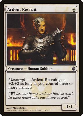 Ardent Recruit card from Mirrodin Besieged
