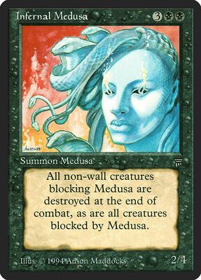 Infernal Medusa card from Legends