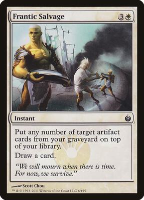 Frantic Salvage card from Mirrodin Besieged