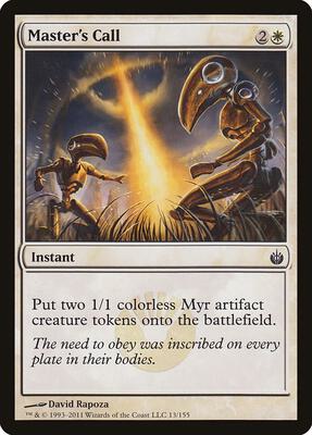 Master's Call card from Mirrodin Besieged