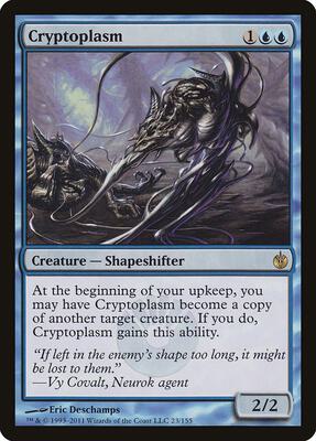 Cryptoplasm card from Mirrodin Besieged
