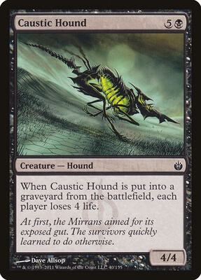 Caustic Hound card from Mirrodin Besieged
