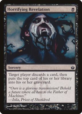 Horrifying Revelation card from Mirrodin Besieged