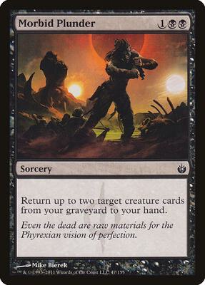 Morbid Plunder card from Mirrodin Besieged