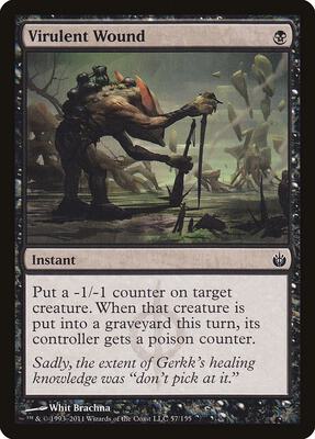Virulent Wound card from Mirrodin Besieged