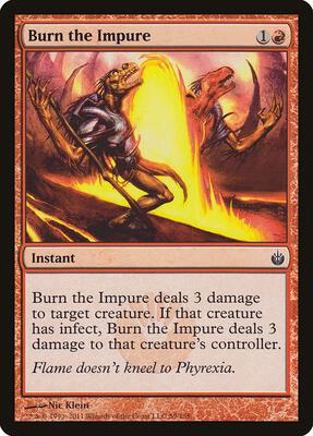 Burn the Impure card from Mirrodin Besieged