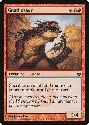 Gnathosaur card from Mirrodin Besieged