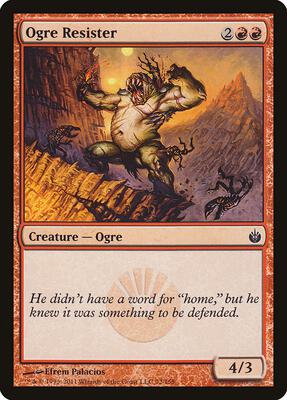 Ogre Resister card from Mirrodin Besieged