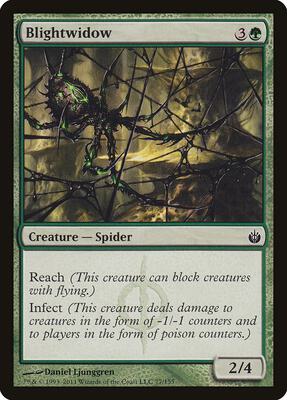 Blightwidow card from Mirrodin Besieged