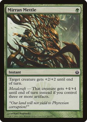 Mirran Mettle card from Mirrodin Besieged